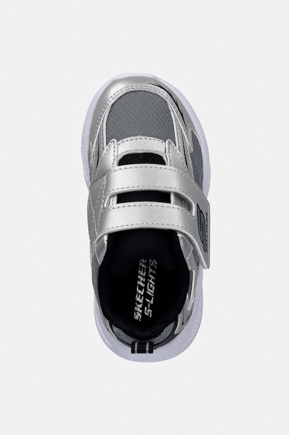 Detské tenisky Skechers SKECHERS METEOR-LIGHTS - GLOW strieborná 401498N
