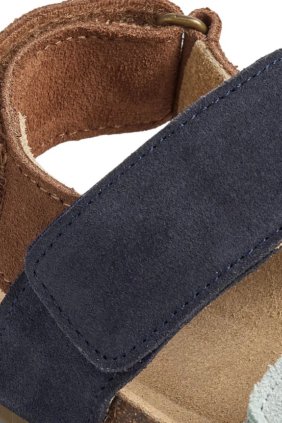 Wheat sandały dziecięce zamszowe niebieski WF807.01