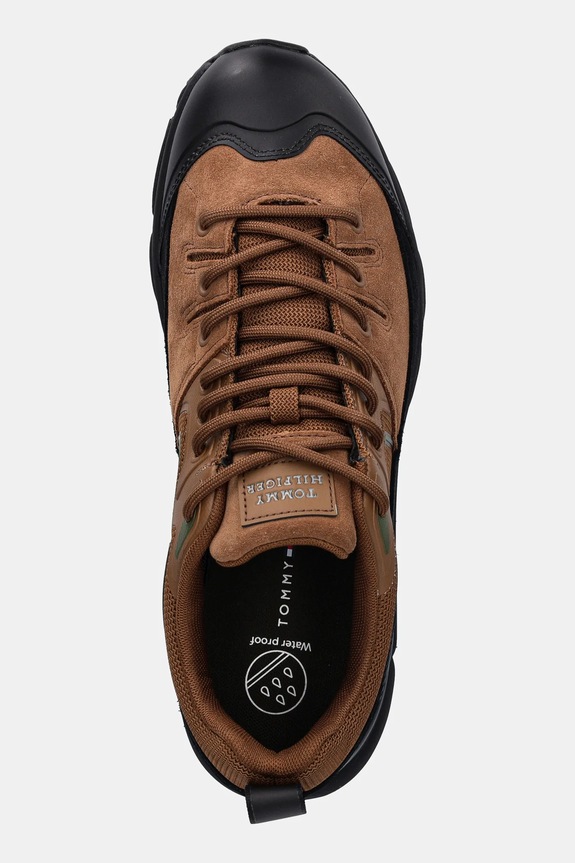 Tenisice Tommy Hilfiger OUTDOOR SNEAKER TECH SUEDE WPM smeđa FM0FM05723