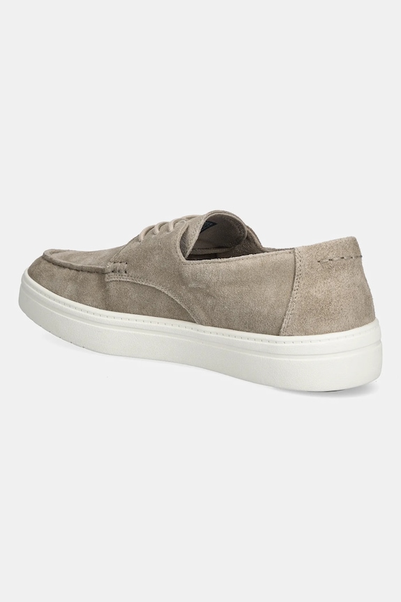 Obuv Kožené mokasíny Tommy Hilfiger SUEDE STITCH TOE HYBRID FM0FM05707 béžová