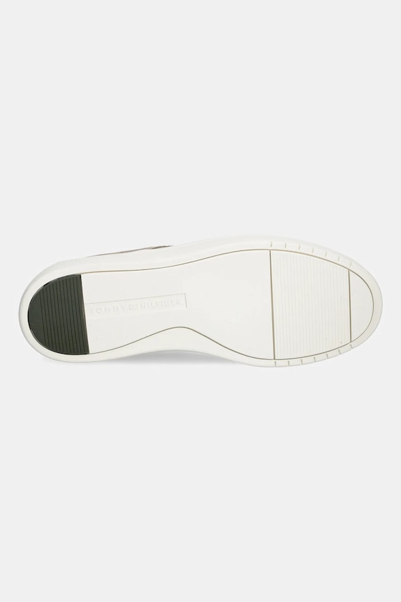 Kožené mokasíny Tommy Hilfiger SUEDE STITCH TOE HYBRID FM0FM05707 béžová