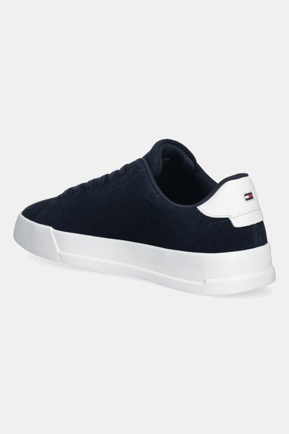 Παπούτσια Σουέτ sneakers Tommy Hilfiger TH COURT CORE SUEDE FM0FM05716 σκούρο μπλε