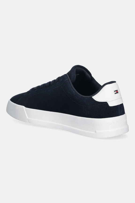 Παπούτσια Σουέτ sneakers Tommy Hilfiger TH COURT CORE SUEDE FM0FM05716 σκούρο μπλε