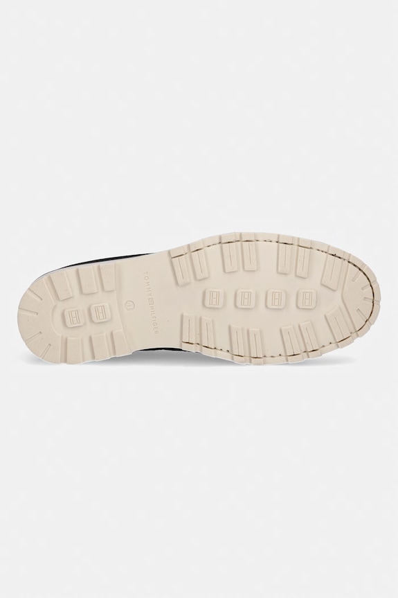 Tommy Hilfiger mokasyny męskie zamszowe HILIFGER LIGHT SDE BOAT SHOE FM0FM05747 granatowy
