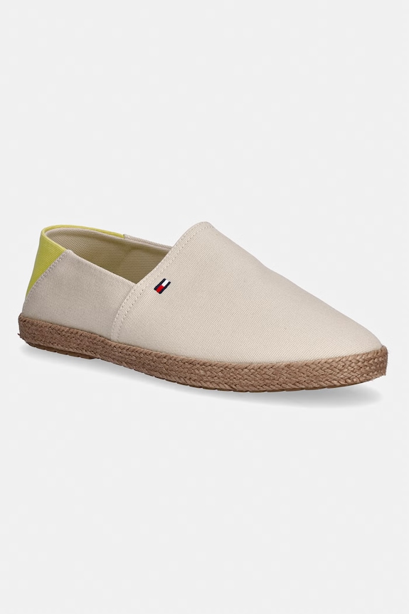 Tommy Hilfiger Espadrile bărbați CORE HILFIGER ESPADRILLE TEXTILE bej FM0FM05792