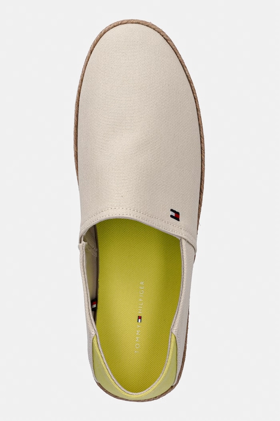 Tommy Hilfiger Espadrile bărbați CORE HILFIGER ESPADRILLE TEXTILE bej FM0FM05792