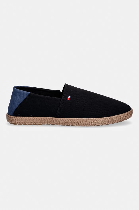 Tommy Hilfiger espadrile bărbați CORE HILFIGER ESPADRILLE TEXTILE FM0FM05792 negru SS26