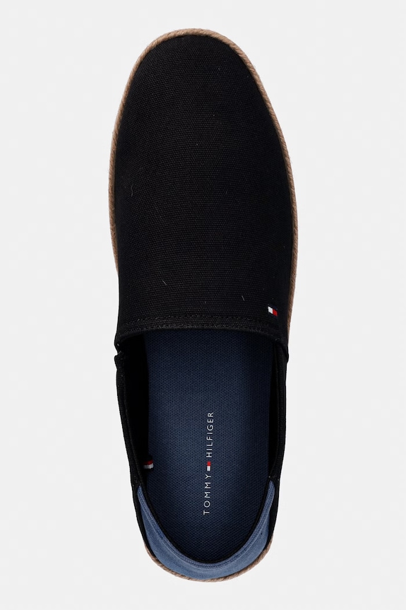 Tommy Hilfiger espadrile bărbați CORE HILFIGER ESPADRILLE TEXTILE negru FM0FM05792