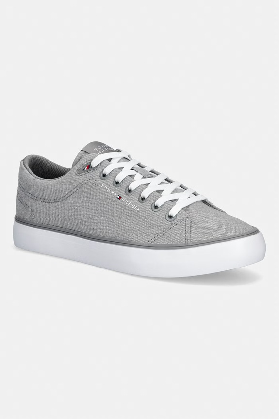 Tommy Hilfiger HARLEM CORE II CHAMBRAY πάνινα sneakers Ανδρικά γκρί FM0FM05818