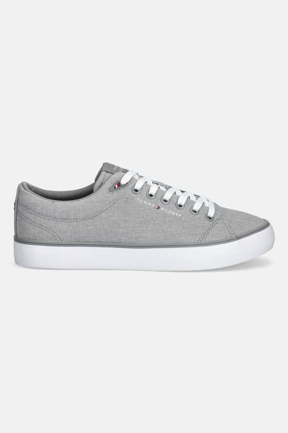 Tommy Hilfiger HARLEM CORE II CHAMBRAY πάνινα sneakers Ανδρικά FM0FM05818 γκρί SS26