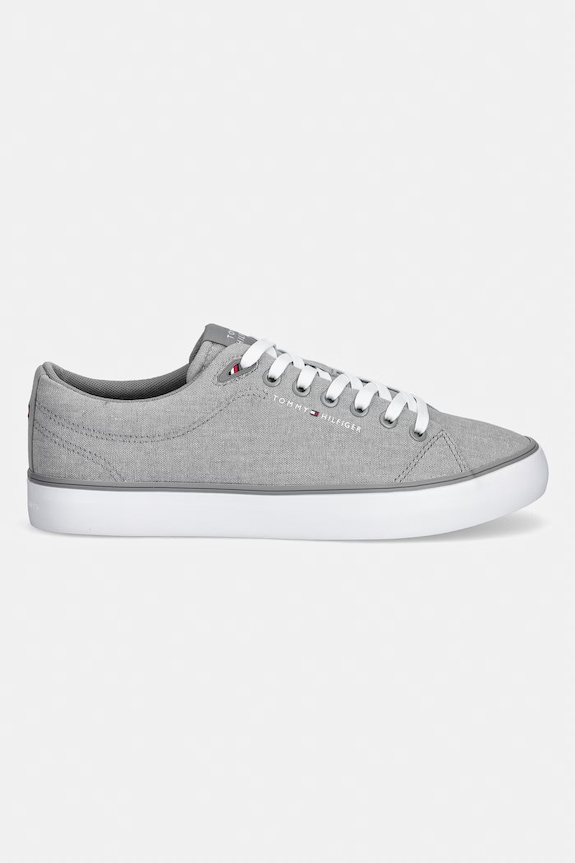 Tommy Hilfiger HARLEM CORE II CHAMBRAY πάνινα sneakers Ανδρικά FM0FM05818 γκρί SS26