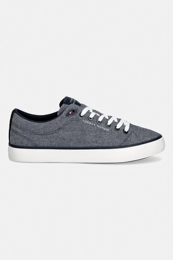 Tommy Hilfiger HARLEM CORE II CHAMBRAY πάνινα sneakers Ανδρικά FM0FM05818 σκούρο μπλε SS26