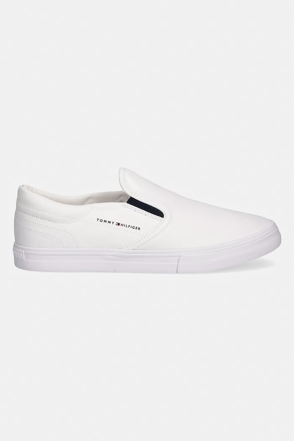 Tommy Hilfiger VULC CORE SLIP ON tenisky pánske FM0FM05689 biela SS26