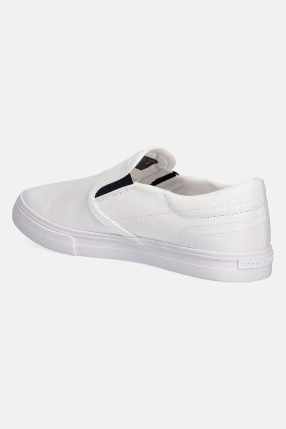 Obuv Tommy Hilfiger VULC CORE SLIP ON tenisky pánske FM0FM05689 biela