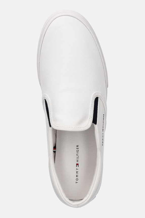 Tommy Hilfiger VULC CORE SLIP ON tenisky pánske biela FM0FM05689
