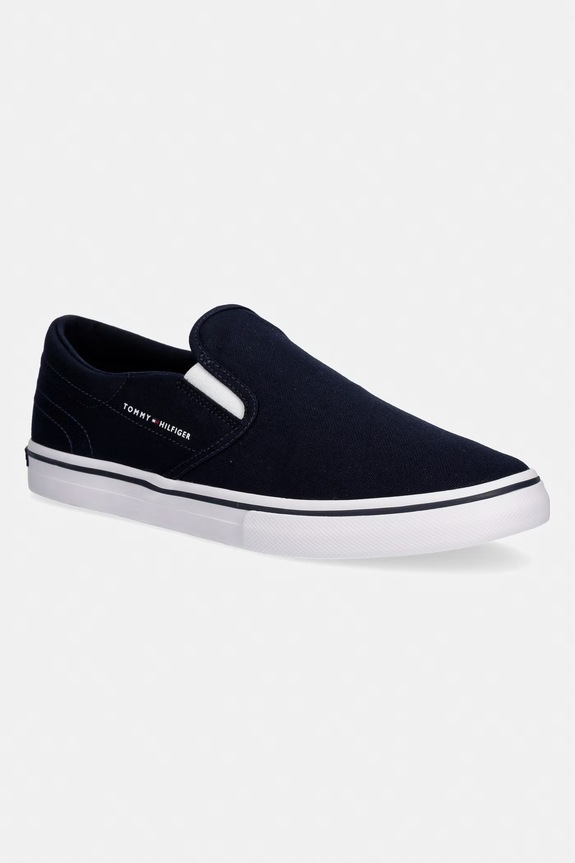 Tommy Hilfiger VULC CORE SLIP ON tenisky pánske tmavomodrá FM0FM05689