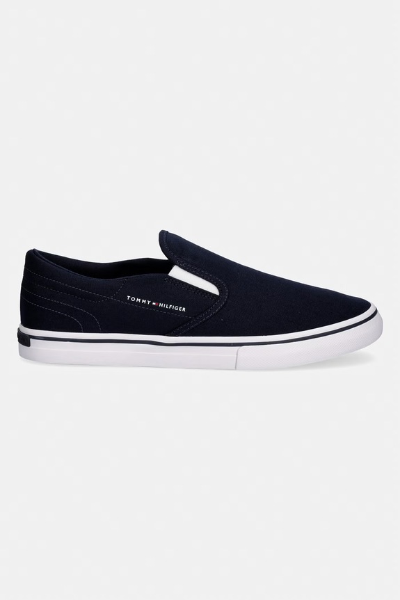 Tommy Hilfiger VULC CORE SLIP ON tenisky pánske FM0FM05689 tmavomodrá SS26