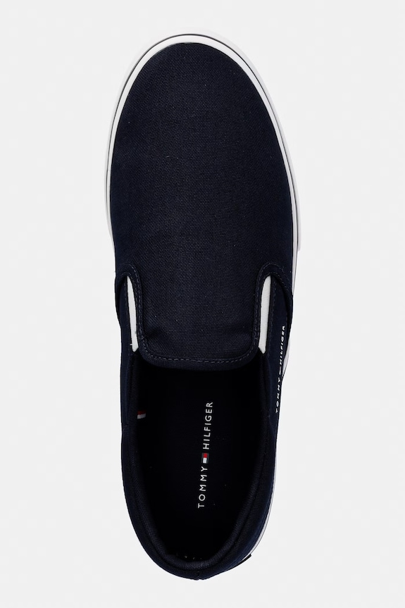 Tommy Hilfiger VULC CORE SLIP ON tenisky pánske tmavomodrá FM0FM05689