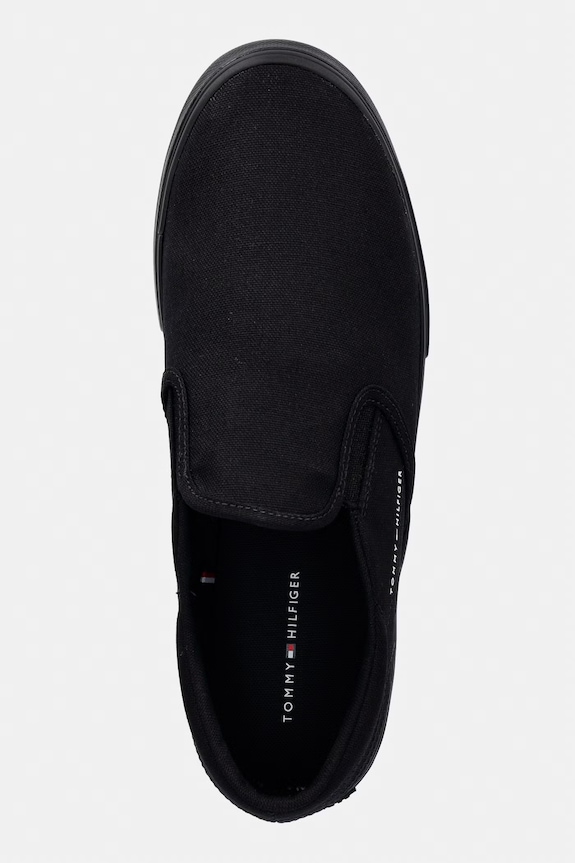 Tommy Hilfiger VULC CORE SLIP ON πάνινα sneakers Ανδρικά μαύρο FM0FM05689