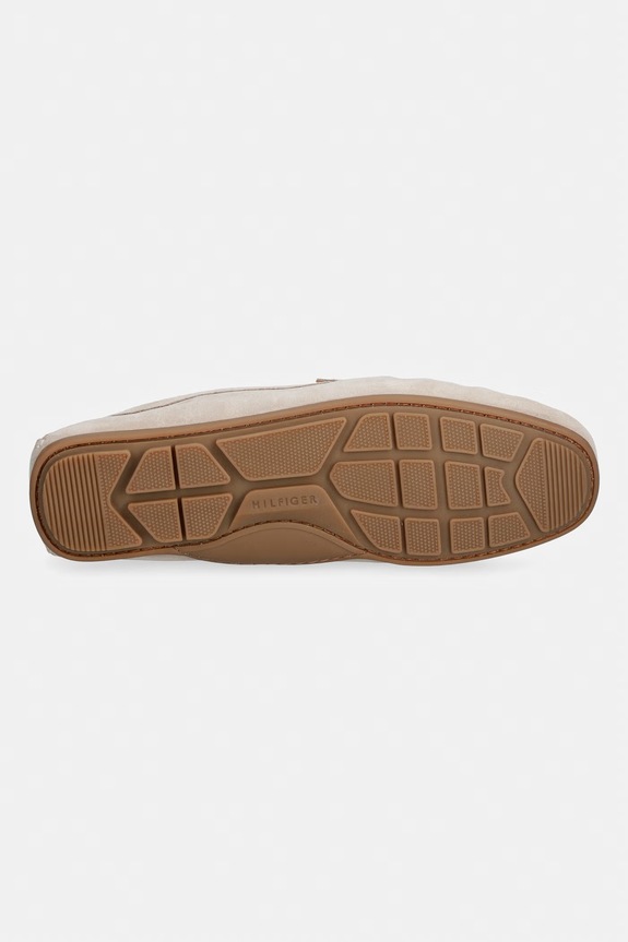 Tommy Hilfiger mokasyny męskie zamszowe CORE HILFIEGR SUEDE DRIVER FM0FM05789 beżowy