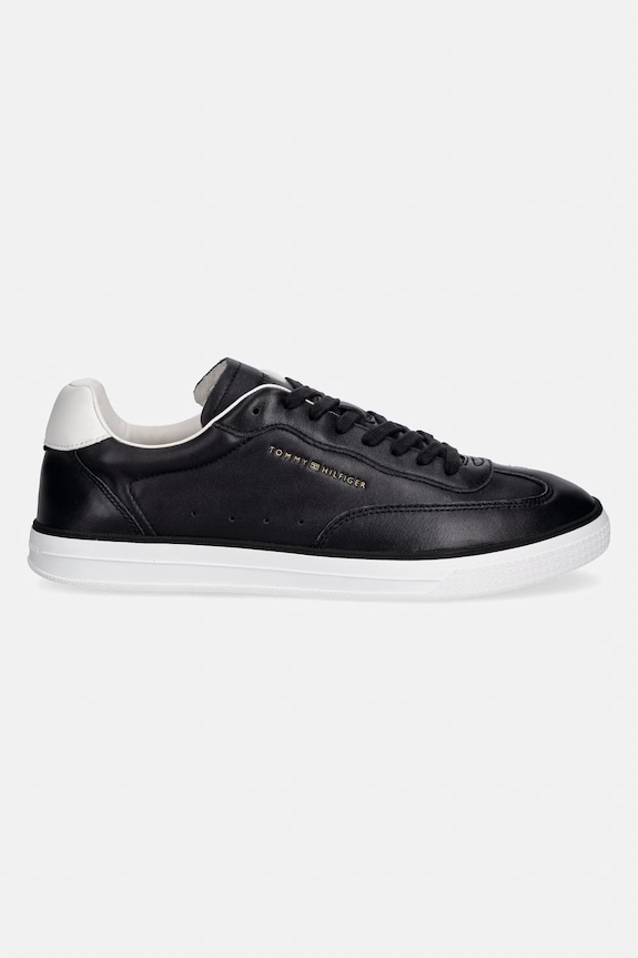 Tommy Hilfiger TH LO LUX LTH sneakers bărbătești din piele FM0FM05815 negru SS26