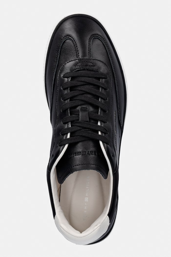 Tommy Hilfiger TH LO LUX LTH sneakers bărbătești din piele negru FM0FM05815