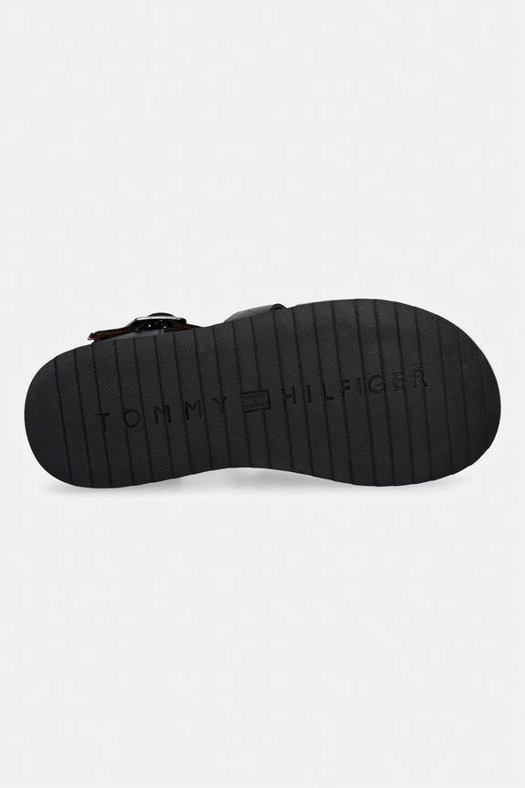 Tommy Hilfiger férfi bőr szandál ADJUSTABLE FISHER LEATHER SANDAL FM0FM05864 fekete