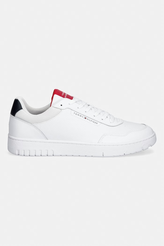 Tommy Hilfiger BASKET CORE LITE LTH sneakers da uomo in pelle FM0FM05868 bianco SS26