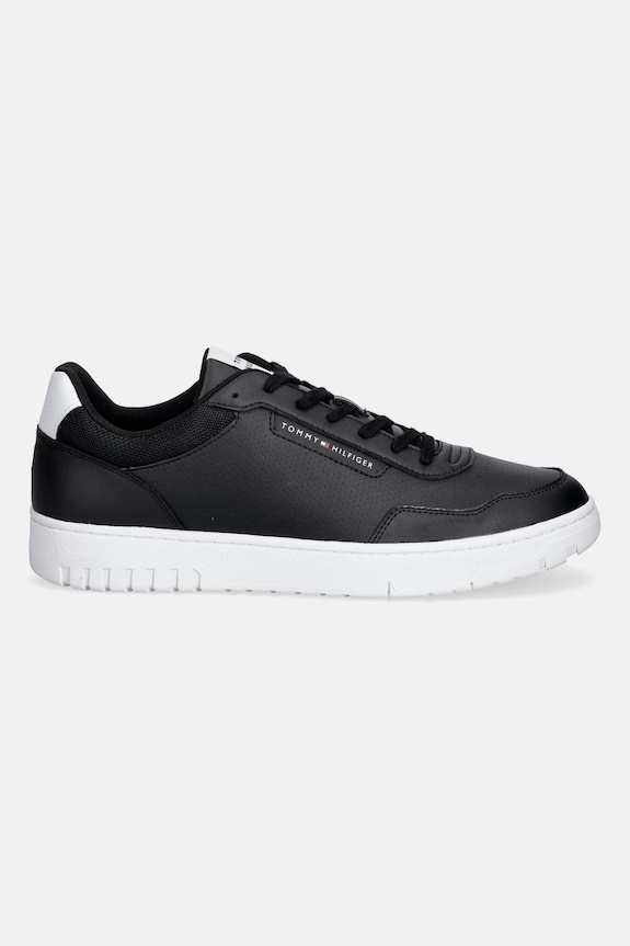 Tommy Hilfiger BASKET CORE LITE LTH tenisice za muškarce kožne FM0FM05868 crna SS26