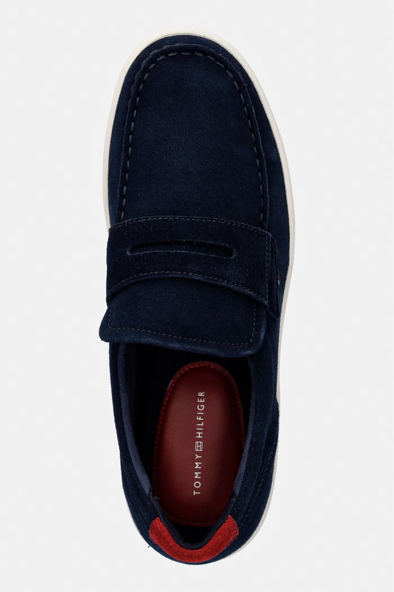 Tommy Hilfiger ανδρικά μοκασίνια σουέτ MODERN LIGHT HYBRID SUEDE LOAFER σκούρο μπλε FM0FM05786