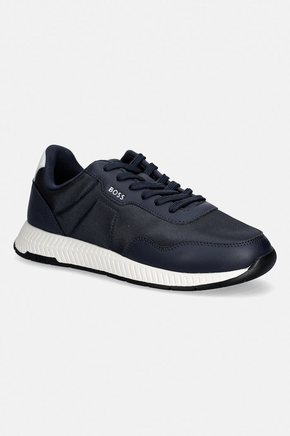 BOSS sneakers Titanium textil bleumarin 50536481.404
