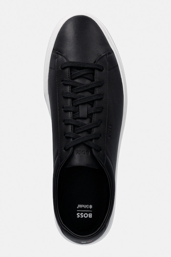 BOSS sneakersy skórzane Kieran czarny 50552853.002
