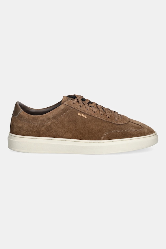 BOSS sneakers in camoscio Kieran 50554611.263 marrone SS26