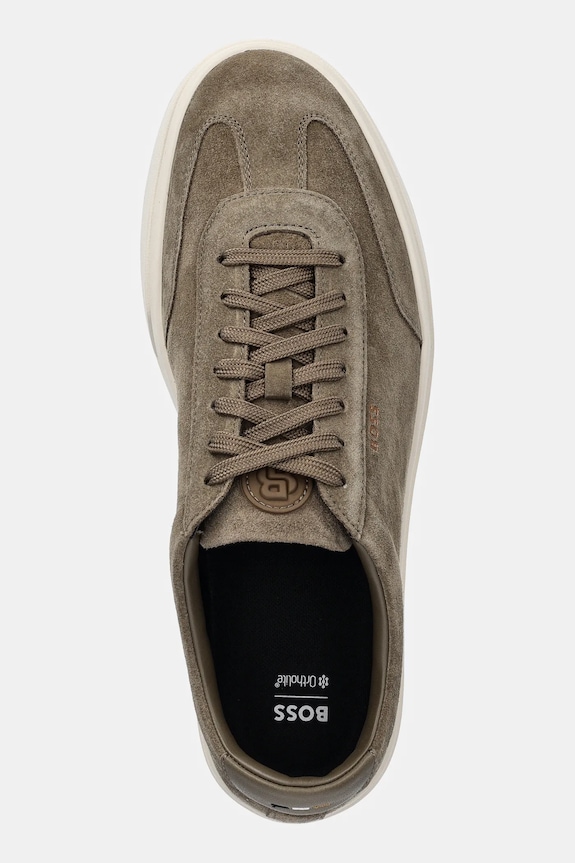 BOSS sneakers in camoscio Kieran verde 50554611.301