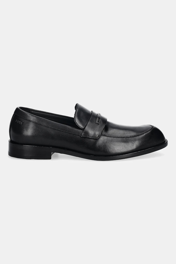 Δερμάτινα μοκασίνια BOSS Tayil-L 50557630.001 μαύρο SS26