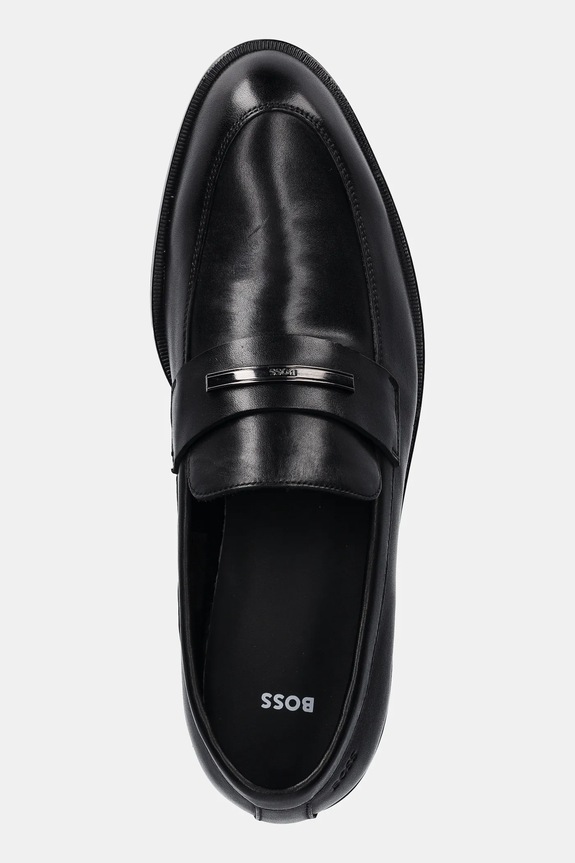 Δερμάτινα μοκασίνια BOSS Tayil-L μαύρο 50557630.001