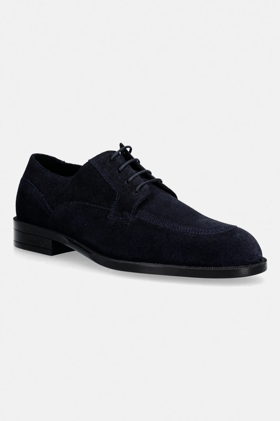 BOSS pantofi de piele intoarsa Tayil elegant bleumarin 50557632.401