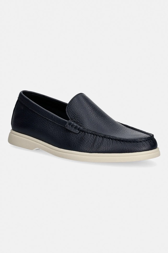 BOSS mocasini de piele Sienne piele bleumarin 50536173.402