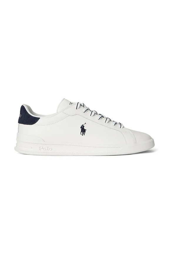 Δερμάτινα sneakers Polo Ralph Lauren Hrt Crt II δέρμα σαμουά λευκό 809P01615002.410