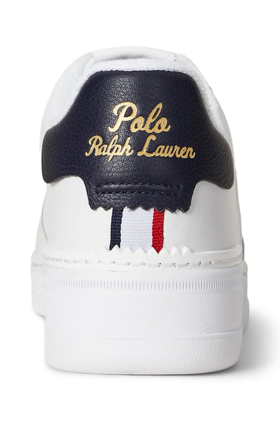 Παπούτσια Δερμάτινα sneakers Polo Ralph Lauren Mastr Ct Rib 809P01636001.100 λευκό