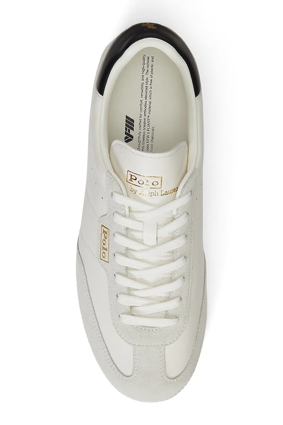Usnjene superge Polo Ralph Lauren Field Ct 200 bela 809P01642001.100