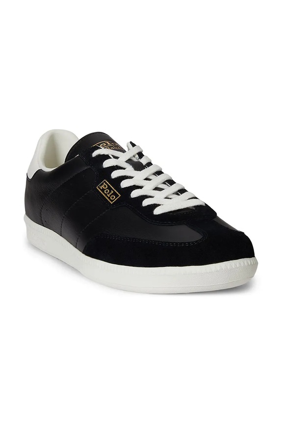 Usnjene superge Polo Ralph Lauren Field Ct 200 809P01642002.001 črna SS26