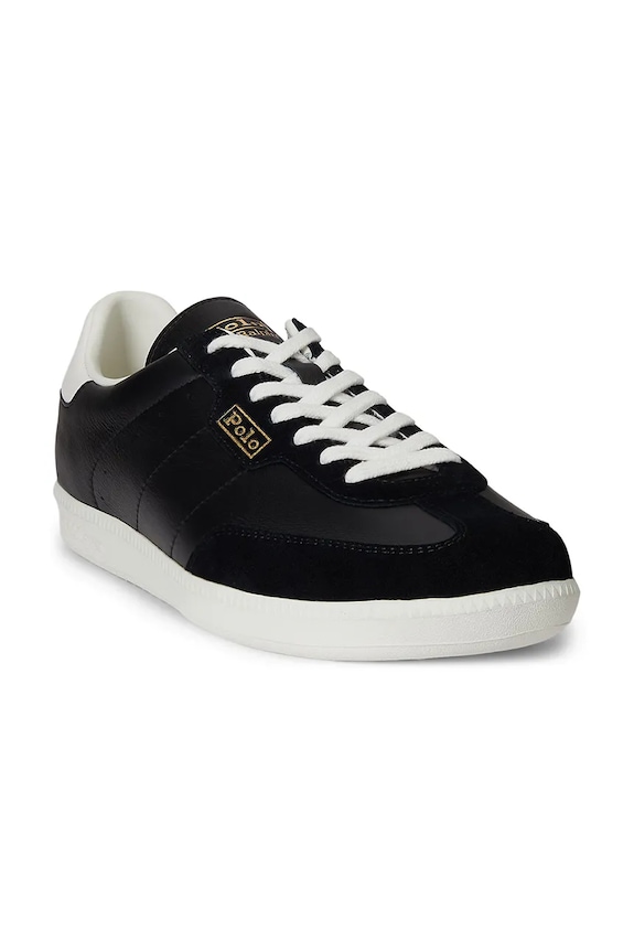 Usnjene superge Polo Ralph Lauren Field Ct 200 809P01642002.001 črna SS26