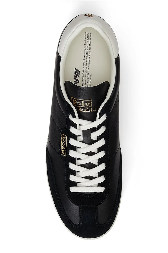 Usnjene superge Polo Ralph Lauren Field Ct 200 črna 809P01642002.001