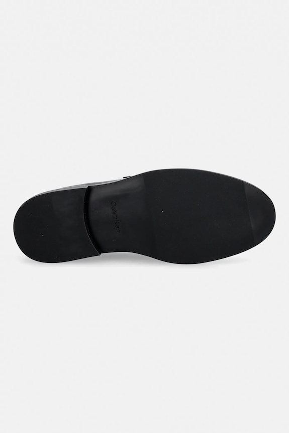 Calvin Klein mokasyny skórzane ESS RUBBER PENNY LOAFER POL LTH HM0HM02025 brązowy