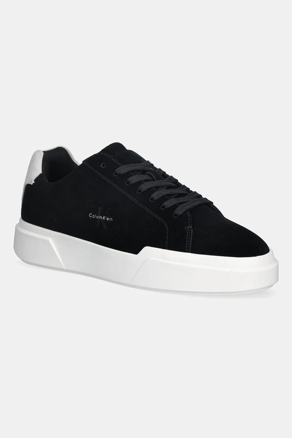 Calvin Klein bőr sportcipő CHUNKY CUPSOLE LACEUP SU egyéb fekete YM0YM01453