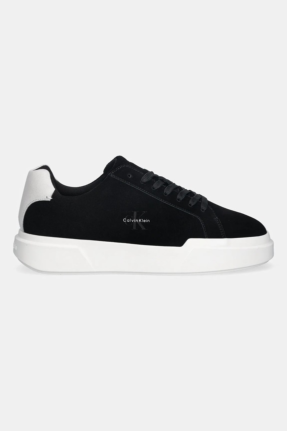 Calvin Klein bőr sportcipő CHUNKY CUPSOLE LACEUP SU YM0YM01453 fekete SS26