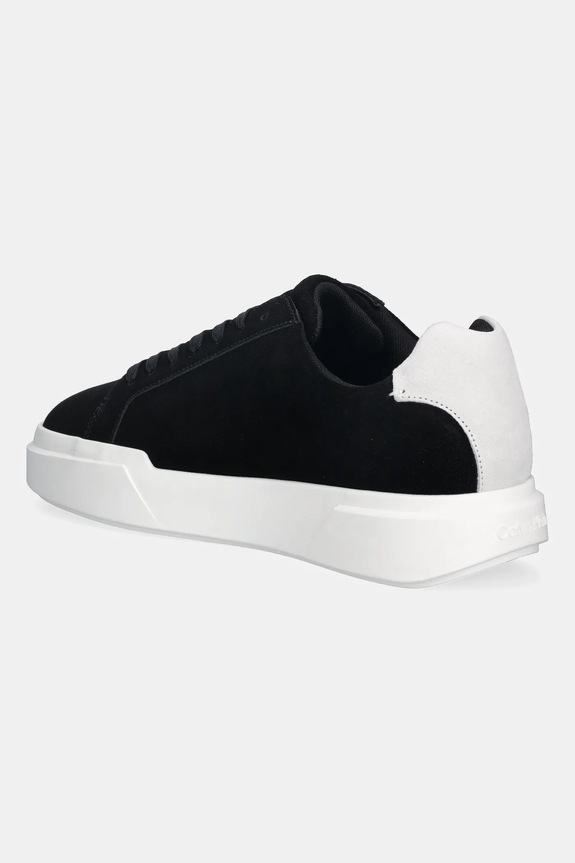 Cipők Calvin Klein bőr sportcipő CHUNKY CUPSOLE LACEUP SU YM0YM01453 fekete