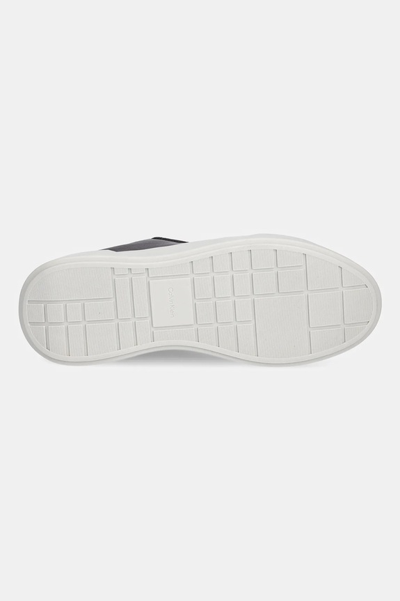 Kožené tenisky Calvin Klein CHUNKY CUPSOLE LACE UP LTH PINCH YM0YM01454 hnedá