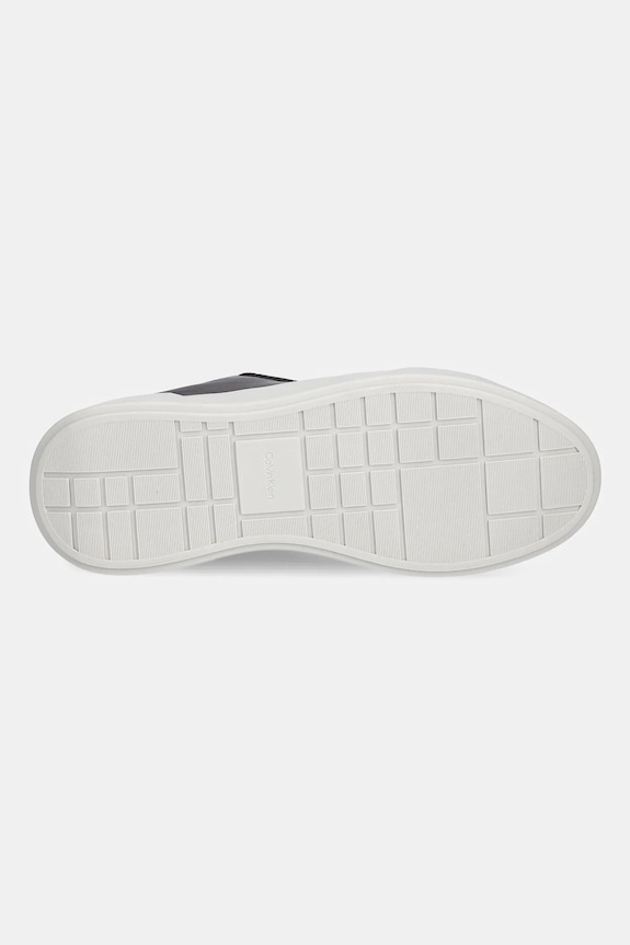 Kožené tenisky Calvin Klein CHUNKY CUPSOLE LACE UP LTH PINCH YM0YM01454 hnedá